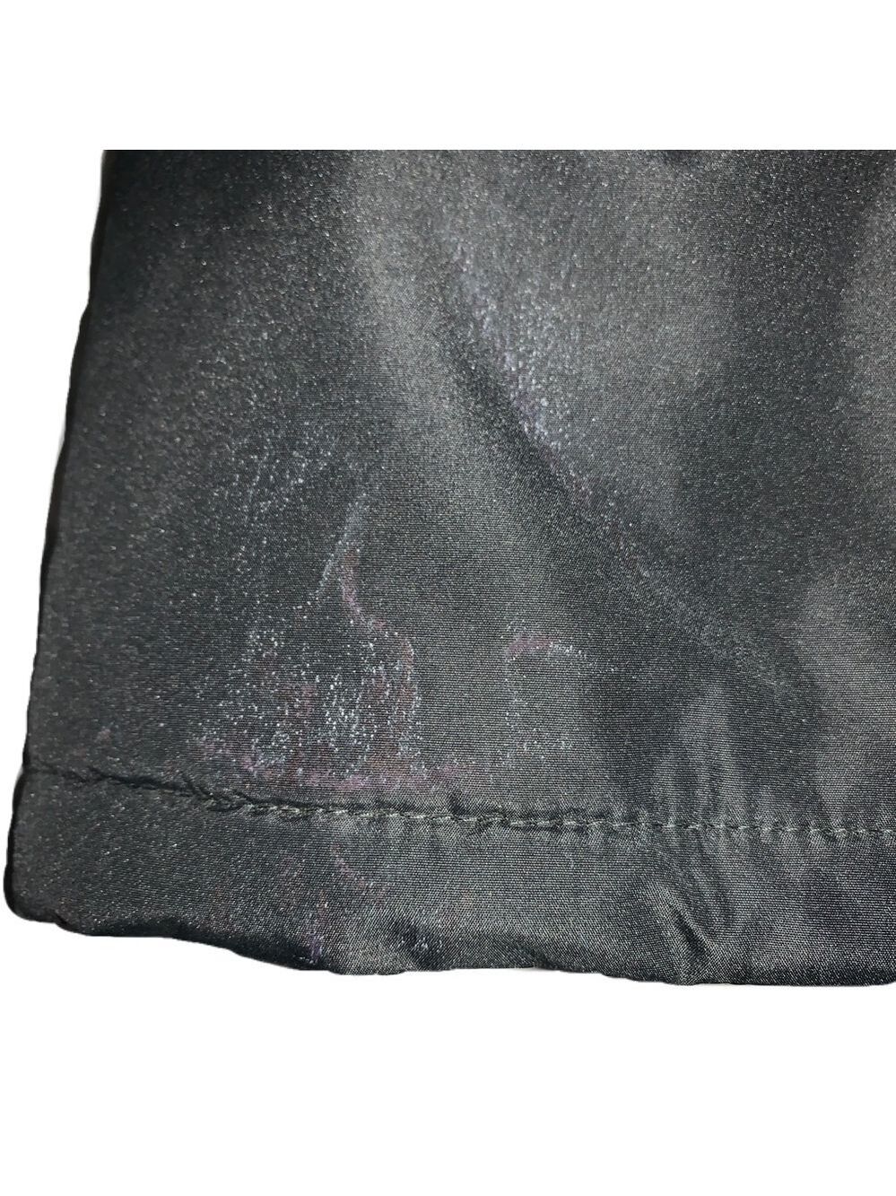 HFX Parka Puffer Jacket L Faux Fur Brim Hood Insulated Black Warm Snow - Picture 6 of 9